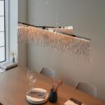 Orphelia LED Criss Cross Waterfall Pendant Light Chrome