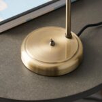 Endon Hal 1 Light Industrial Table Lamp Antique Brass