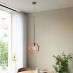 Endon Hoop Contemporary 1 Light Pendant Multi Plated