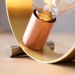 Endon Hoop 1 Light Contemporary Table Lamp Multi Plated