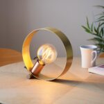 Endon Hoop 1 Light Contemporary Table Lamp Multi Plated