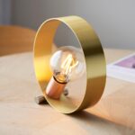 Endon Hoop 1 Light Contemporary Table Lamp Multi Plated