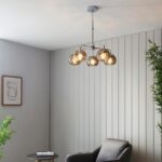 Endon Dimple Telescopic 5 Light Pendant Polished Chrome