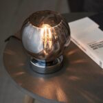 Endon Dimple 1 Light Table Lamp Bowl Polished Chrome