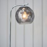 Endon Dimple Single Light Floor Lamp Polished Chrome