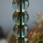 Endon Adelie Stacked Grey Green Crystal Table Lamp Base