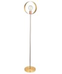 Endon Hoop 1 Light Contemporary Floor Lamp Multi Plated