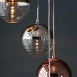 Paloma 6 Light Cluster Pendant Chrome, Copper, Gold