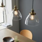 Endon Hansen 3 Light Bar Pendant Antique Brass