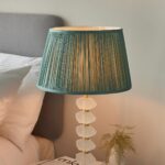 Annabelle Frosted Crystal Table Lamp Gold Fir Shade