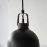 Endon Lazenby Single Industrial Pendant Light Black