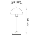 Endon Saroma 1 Light Modern Table Lamp Myrtle Green