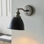 Endon Franklin Switched Wall Light Aged Pewter & Black