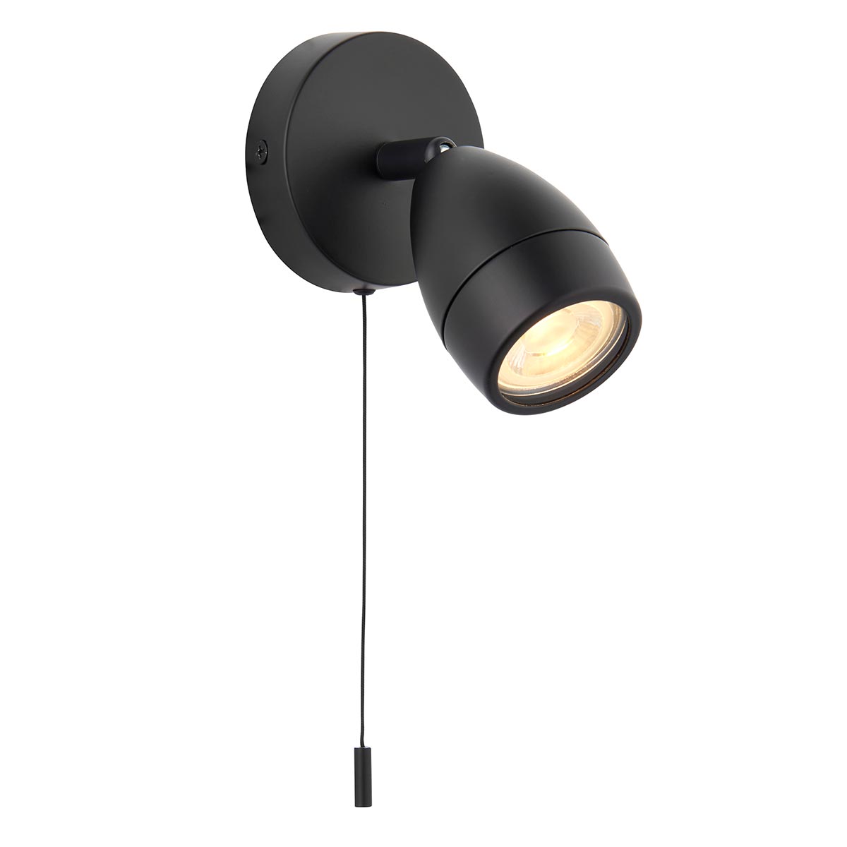 Porto 3 Light Matt Black Bathroom Ceiling Spotlight Plate 99771