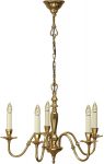 Asquith Victorian Style Solid Cast Brass 5 Light Chandelier