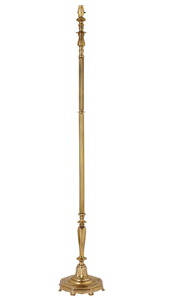 Asquith Victorian Style Solid Cast Brass Floor Lamp Base