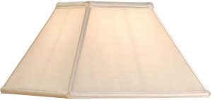 Alice Oyster Faux Silk 12 Inch Square Tapered Table Lamp Shade