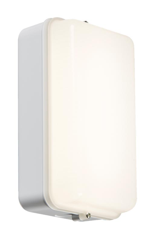 Rust proof 5w cool white LED bulkhead light white opal diffuser IP54
