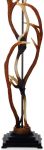 David Hunt Antler Highland Rustic Floor Lamp With Cotton Shade
