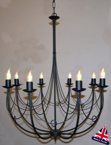 Deauville Wrought Iron 8 Light Bird Cage Chandelier 1066 Deauville Wrought Iron 8 Light Bird Cage Chandelier
