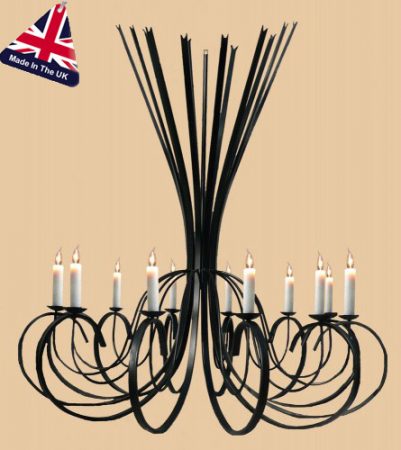 Tower Large Italian Style Wrought Iron 12 Light Chandelier Uk Made Tower Large Italian Style Wrought Iron 12 Light Chandelier Uk Made