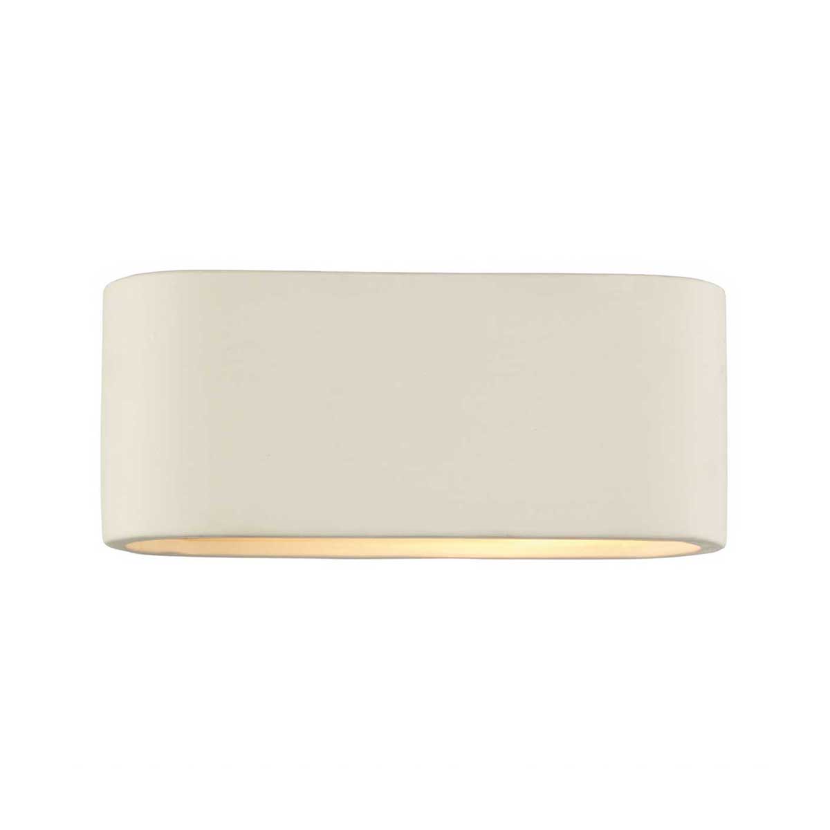 Dar Axton Small Ceramic Paintable Hollow Wall Washer Light