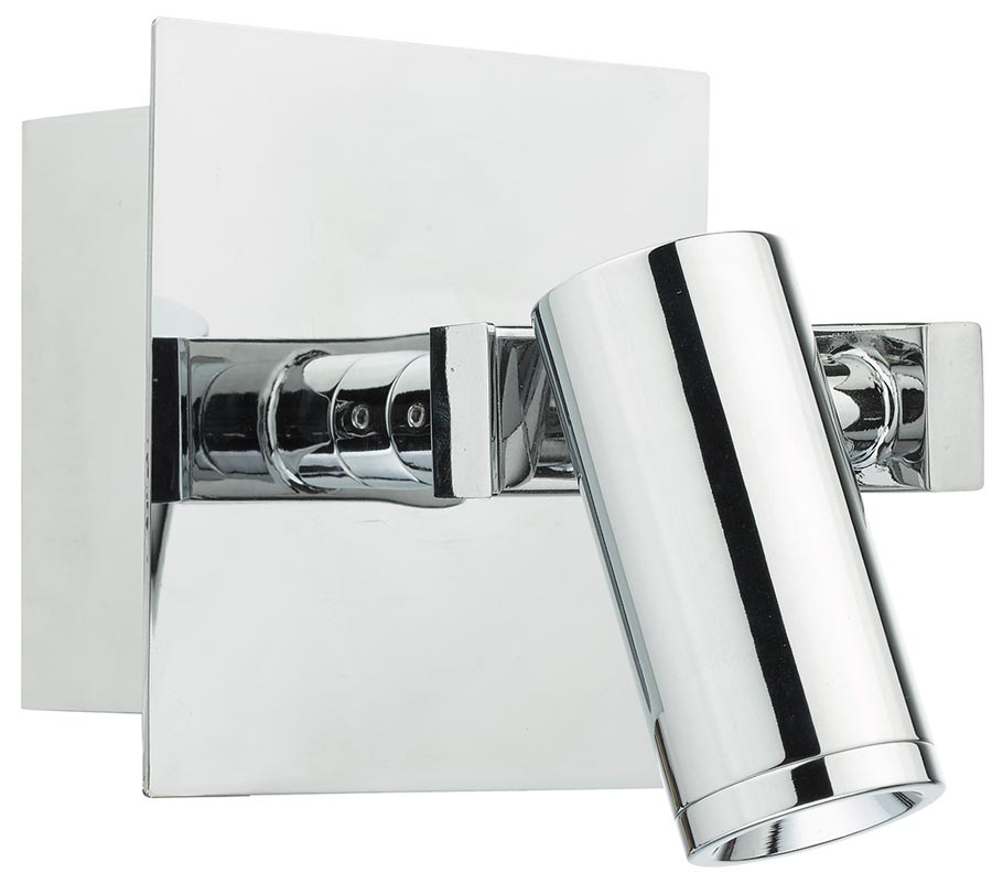 Dar Bex Directional LED Wall Light Polished Chrome