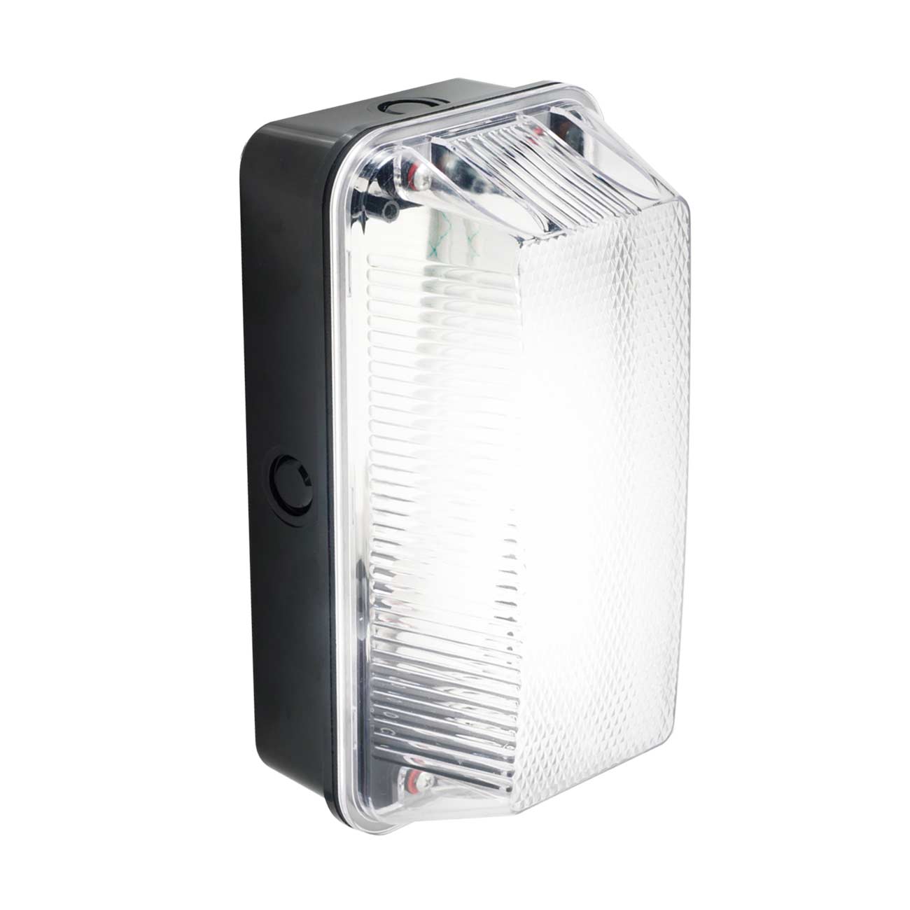 Rust Proof Industrial Style Outdoor Bulkhead B22 Prismatic Diffuser IP65