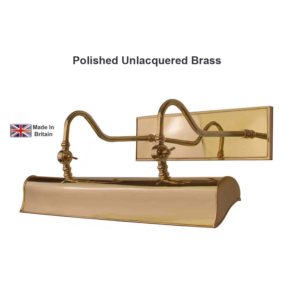 Blenheim Handmade Solid Brass 615mm Trough Picture Light