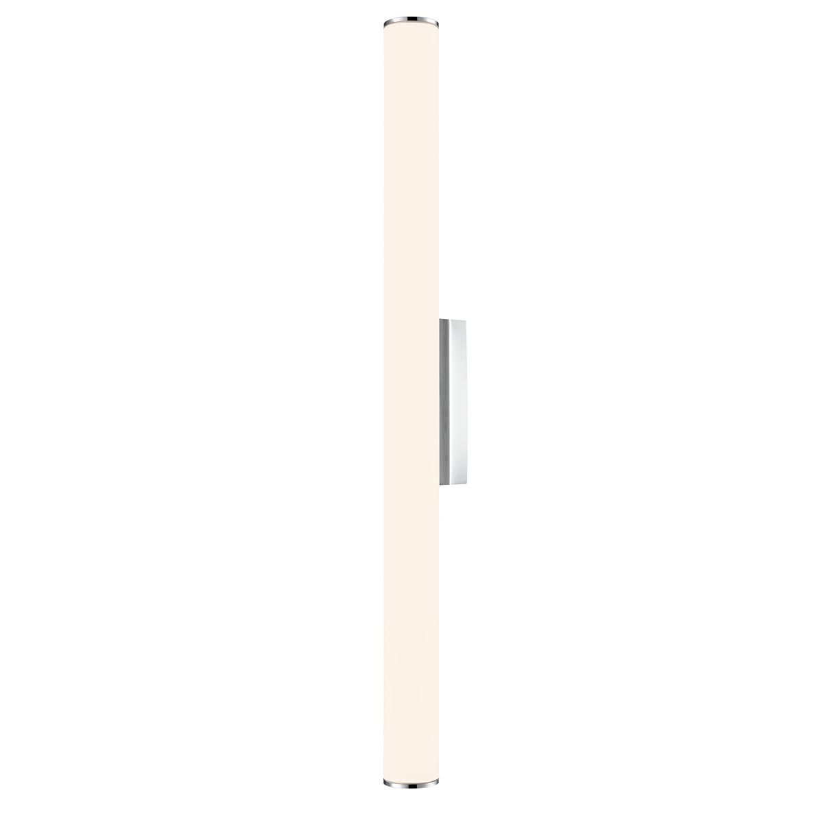 Baton Large LED Tube Bathroom Wall Light Chrome Opal Acrylic