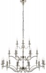 Stanford Large 3 Tier 21 Light Chandelier Polished Nickel