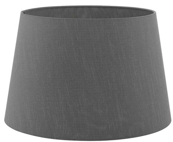 Cezanne 45cm Grey French Drum Ceiling Or Floor Lamp Shade