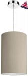 David Hunt Cylinder Silk 30cm White Lined Shade Various Colours