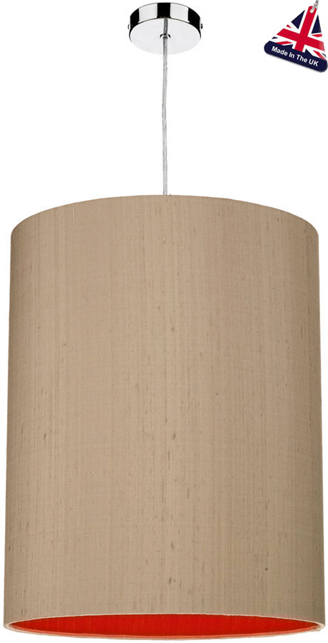 David Hunt Cylinder Silk 40cm Two Tone Shade Various Colours