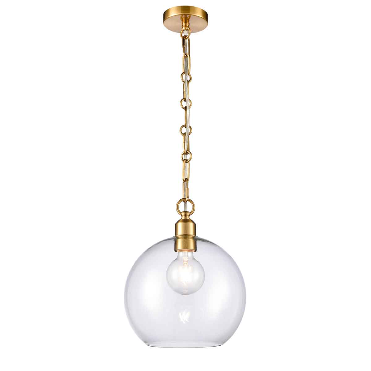 Chalice Traditional Pendant Ceiling Light Aged Brass