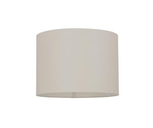 Cylinder 10 inch taupe cotton drum lamp shade E27 & B22 main image