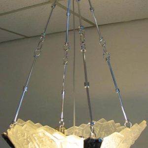 Exclusive Darcy Design Art Deco 2 Light Pendant Antique Nickel