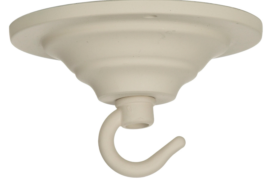 Cream Chandelier Single Hook Ceiling Plate Acc2 - Cream Ceiling Chandeliers