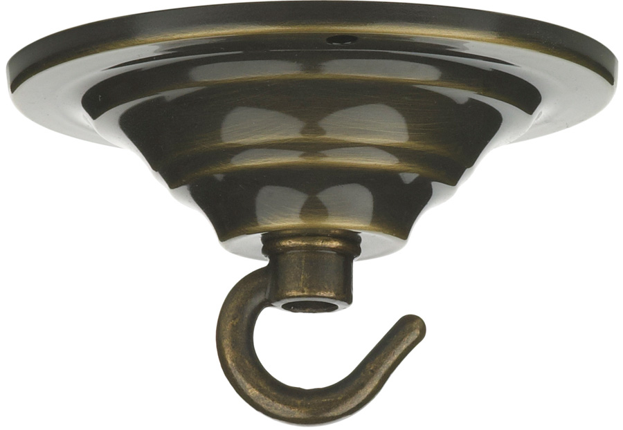 Antique Brass Chandelier Single Hook Ceiling Plate