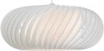 Dar Explorer Large Ribbed Fabric Ceiling Lamp Shade White
