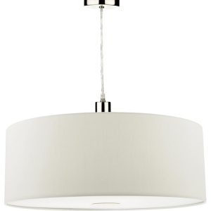 Dar Ronda 60cm White Drum Easy Fit Pendant Shade With Diffuser