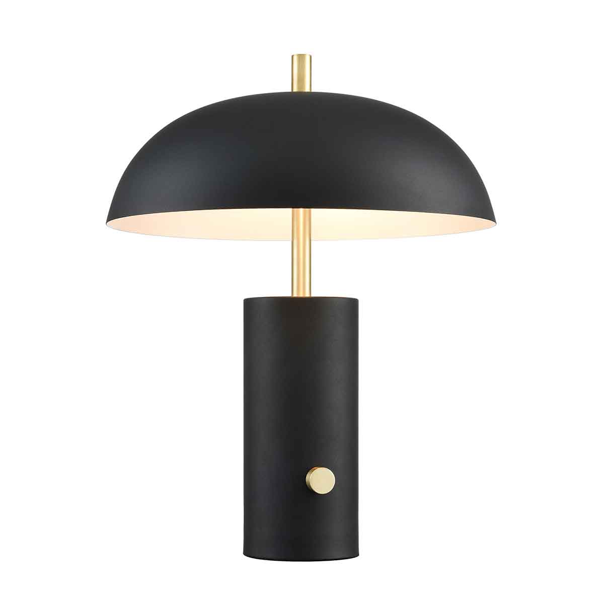 Dawn Contemporary Dimmable Matt Black Table Lamp