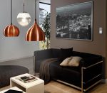 Petto Small Domed Ceiling Pendant Light Copper