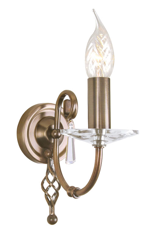 Elstead Aegean Hand Forged Aged Brass Single Wall Light