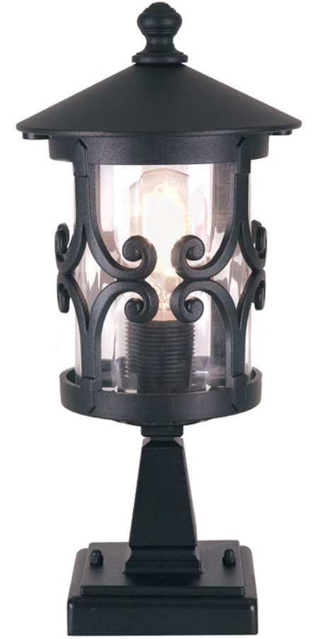 Elstead Hereford Old English Outdoor Post Top Light Black