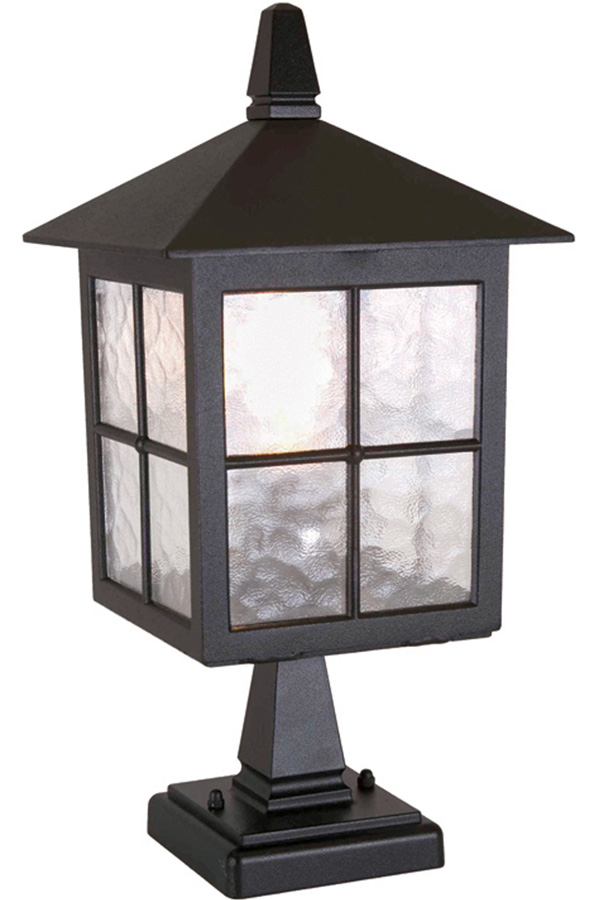 Elstead Winchester 1 Light Outdoor Post Top Lantern Black