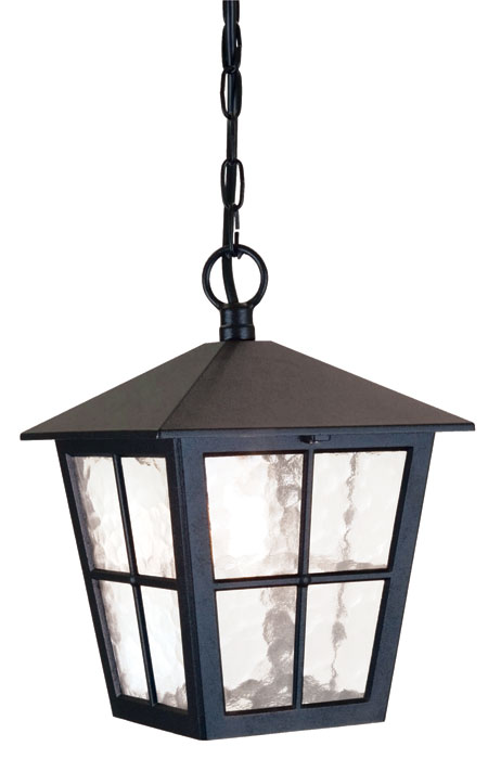 Elstead Canterbury Traditional Black Hanging Outdoor Porch Lantern