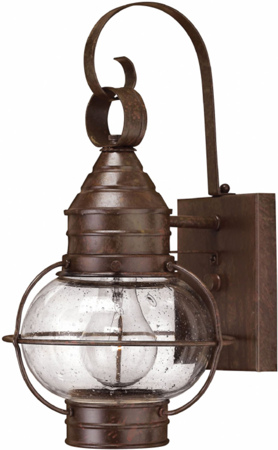 Hinkley Cape Cod Small Solid Brass Outdoor Wall Lantern Bronze