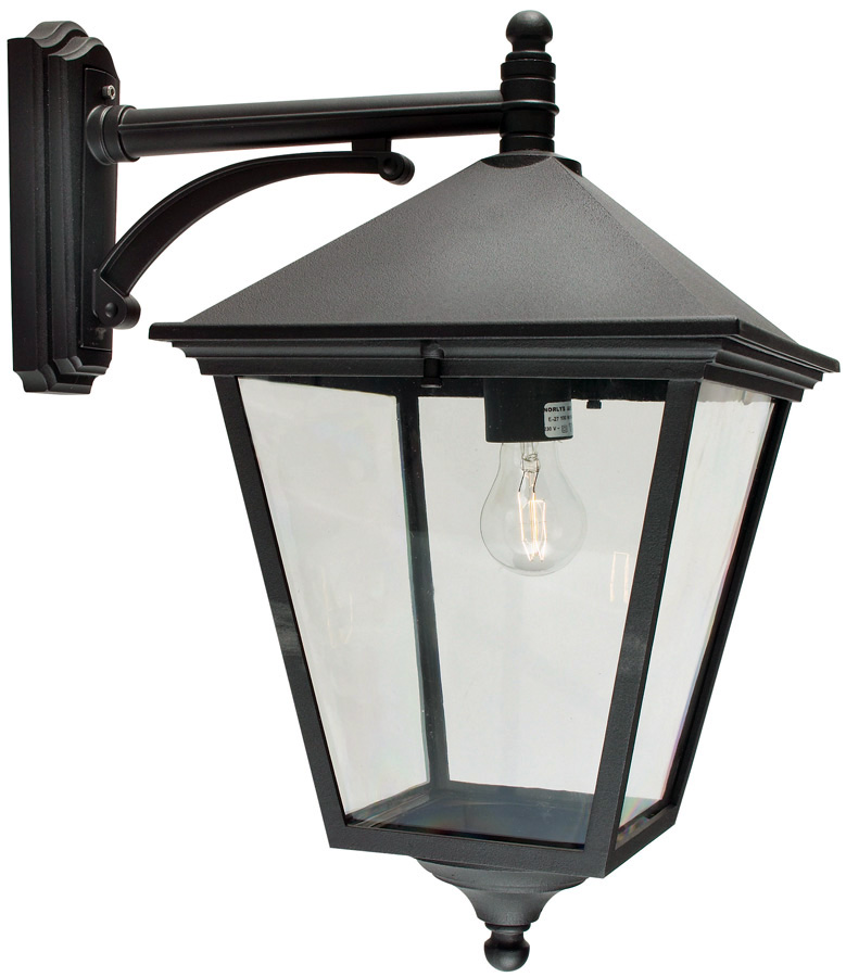 Norlys Turin Grande Downward Outdoor Wall Lantern Black