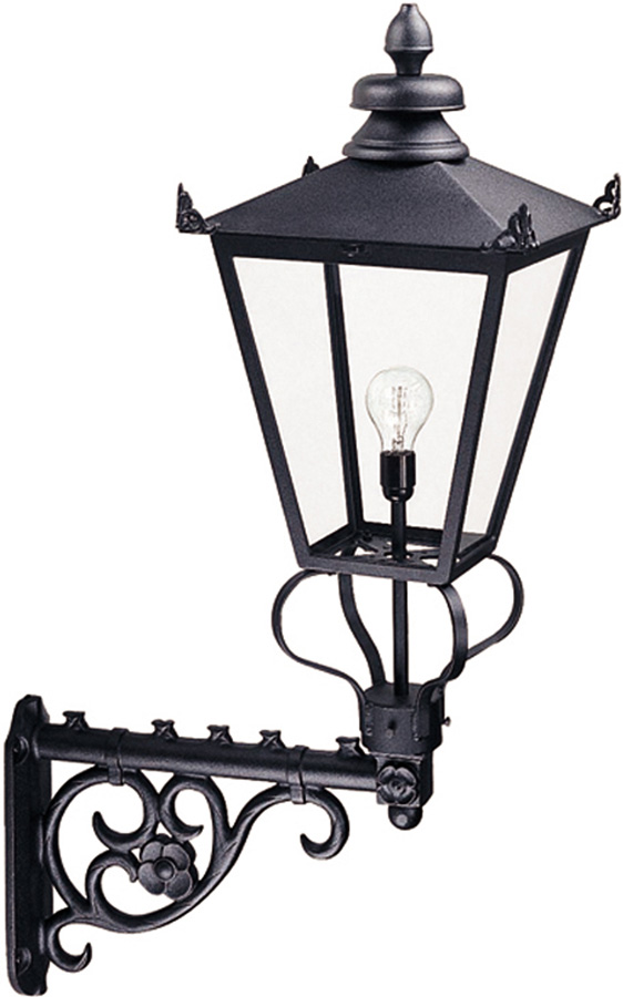 Elstead Wilmslow 1 Light Large Outdoor Wall Lantern Black Victorian